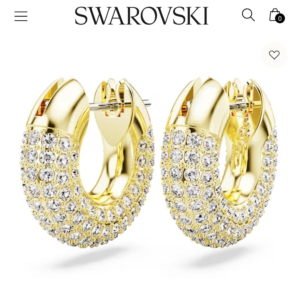 Swarovski Dextera Hoop Crystal Earrings